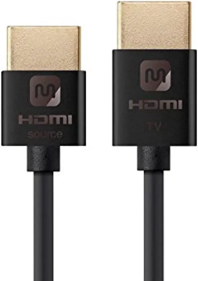 Alt view image 12 of 20 - Monoprice HDMI Cable - 15 Feet - Black | High Speed, Active Chipset, 4K@60Hz, 18Gbps, HDR, 36AWG, YUV 4:4:4, Compatible with UHD TV and More - Ultra Slim Series