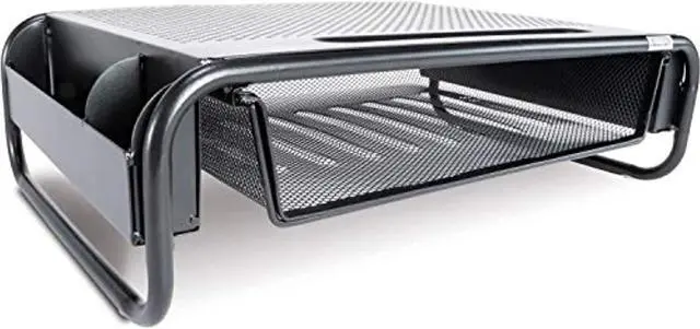 Alt view image 7 of 15 - Allsop 32166 Metal Art Organizer 5 Monitor Stand, Black