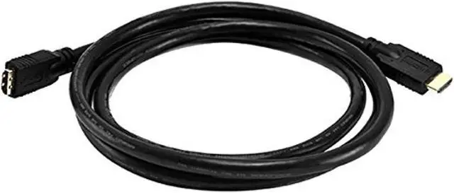 Alt view image 9 of 17 - Monoprice Commercial Series High Speed HDMI Extension Cable, 4K @ 24Hz, 10.2Gbps, 24AWG, CL2, 6ft, Black