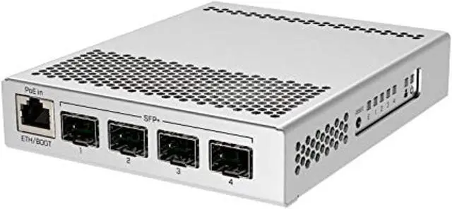Alt view image 7 of 9 - Mikrotik CRS305-1G-4S+IN Switch with 4 SFP+ 10Gbps Ports and 1 Gigabit Ethernet Port