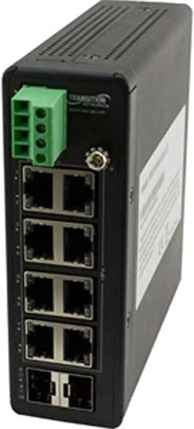 Alt view image 4 of 8 - TRANSITION NETWORKS SISTP1040-382-LRT HARDENED UNMG SWITCH 8PORT