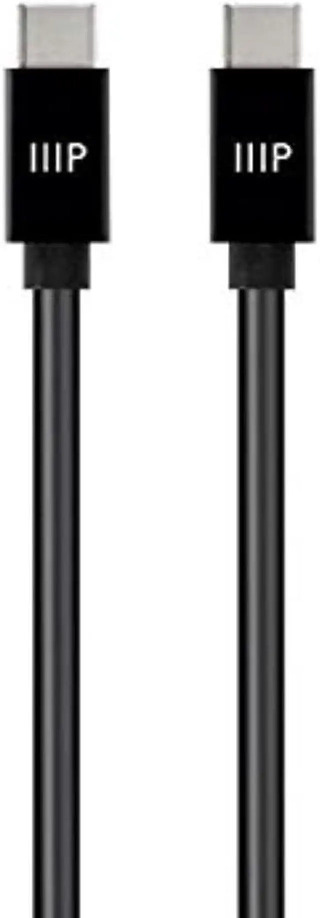 Alt view image 4 of 7 - Monoprice TPE Jacketed USB C to USB A 2.0 Cable - 1.5 Feet - Black | Fast Charging, High Speed, Up to 3A/60W, Type C, Compatible with iPad / Samsung Galaxy and More - Select Series