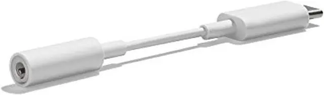 Alt view image 8 of 13 - Google USB Type C to 3.5mm Headphone Adapter Pixel, XL, Pixel 2, XL, Pixel 3, Pixel 3XL, Other USB Type-C Phones - White