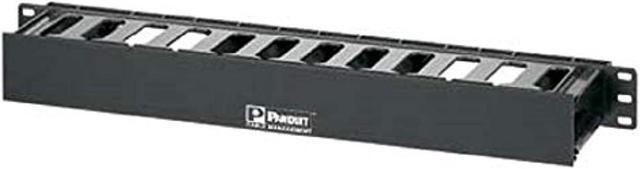 Alt view image 6 of 7 - Panduit WMPFSE Horizontal Cable Manager, Black, 1 RU, Black