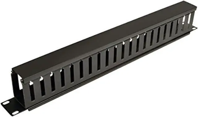 Alt view image 2 of 2 - tripp lite srcableduct1u rack enclosure horizontal cable manager (finger duct) 1urm