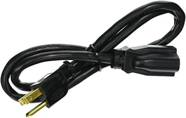 Alt view image 7 of 7 - Monoprice 3-Prong Extension Cord - 3 Feet - Black | NEMA 5-15P to NEMA 5-15R, 16AWG, 13A