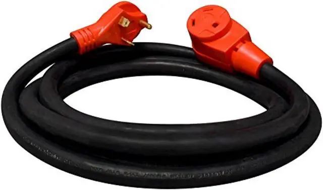 Main image of valterra a10-3010eh mighty cord 30 amp extension cord w/handle - 10', red