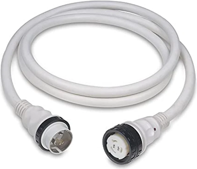 Main image of Marinco 50Amp 125/250V Shore Power Cable - 25' - White