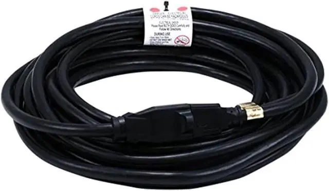 Alt view image 7 of 14 - Monoprice 25ft 14AWG Power Extension Cord Cable, 15A (NEMA 5-15P to NEMA 5-15R)