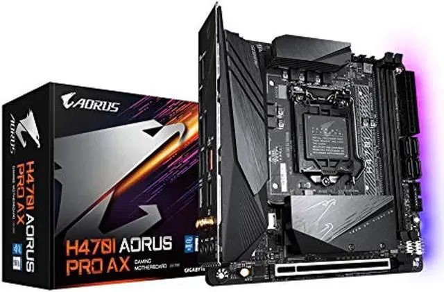 Alt view image 3 of 9 - GIGABYTE H470I AORUS PRO AX LGA 1200 Intel H470 Mini-ITX Motherboard with Dual M.2, SATA 6Gb/s, USB 3.2 Gen 1, WIFI 6, 2.5 GbE LAN