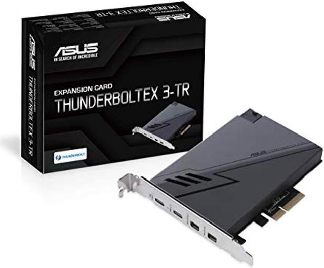 Alt view image 9 of 10 - ASUS ThunderboltEX 3-TR Expansion Card for Z490 (Intel 10th Gen CPUs) Motherboard (PCIe 3.0 x4 Interface, 2 x Thunderbolt 3 USB Type-C Ports with 100w USB Quick Charge, 2 x Mini DisplayPort in Ports)