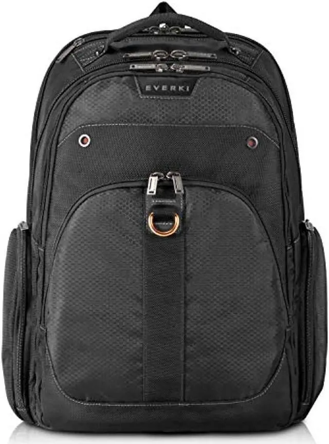 Alt view image 9 of 20 - Everki EKP121S15 15.6in Atlas Checkpoint Friendly Laptop Backpack Black