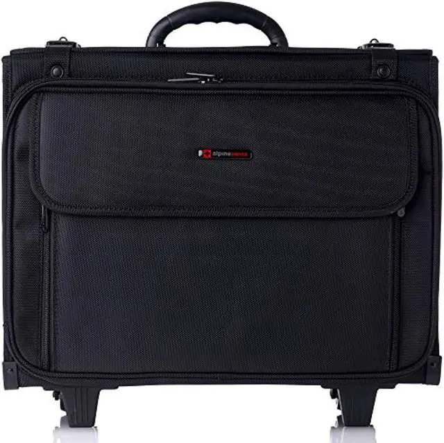 Alt view image 10 of 14 - Alpine Swiss Rolling Briefcase Laptop Bag For Men Women Hard Side Catalog Case Wheels Legal Dividers Lawyer Attache Case Carry-On Business Travel Bag