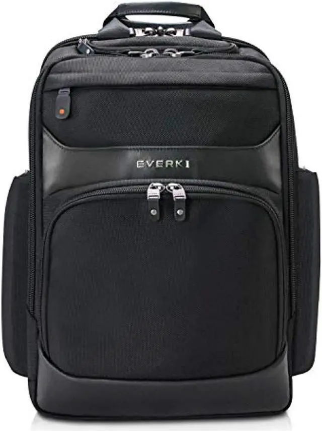 Alt view image 4 of 20 - Everki Onyx Premium Travel Friendly Laptop Backpack 15.6 inch Black Bags and Sleeves