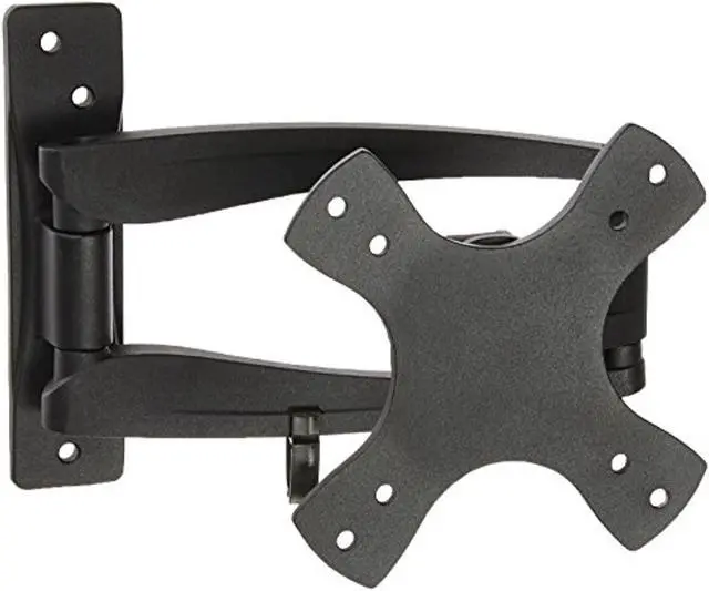 Alt view image 2 of 15 - Monoprice Compact Full Motion Single-Stud TV Wall Mount Bracket for 13" to 37" TVs up to 44lbs, Max VESA 100x100, Works with Concrete, Brick, and Wooden Studs