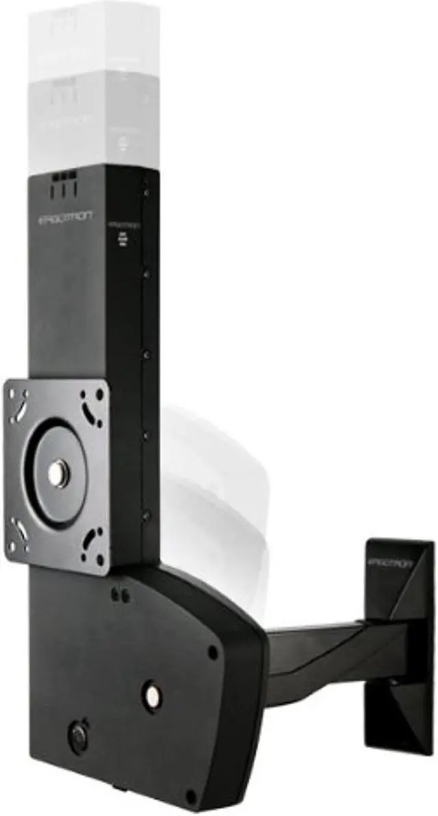 Alt view image 17 of 20 - Ergotron - 61-113-085 - Ergotron Wall Mount for Flat Panel Display - Black - 27 to 42 Screen Support