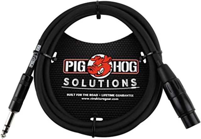 Alt view image 6 of 8 - Pig Hog 6' TRS Male to XLR Female Balanced Cable #PX-TMXF6