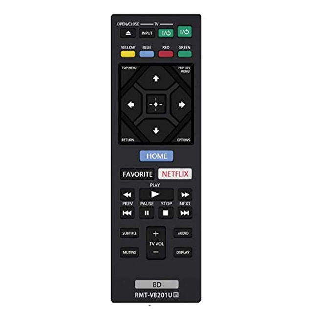 Replacement Remote Control RMT-B116A For Sony BDP-BX58, BDP-BX38, BDP-S280 Blu-ray Players