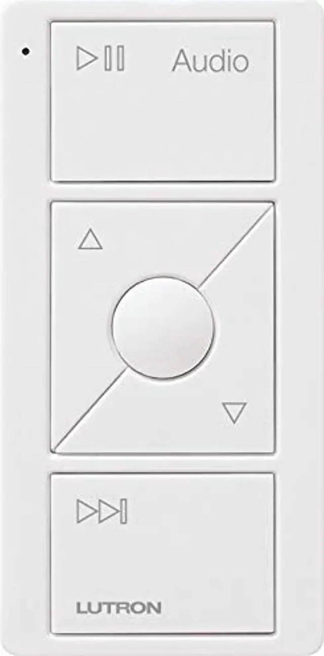 Alt view image 4 of 6 - Lutron Caseta Wireless Pico Remote Control for Audio (White)