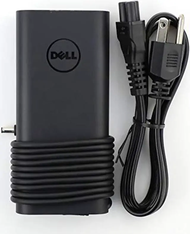 Main image of genuine dell 130w(watt) tip 4.5mm slim power ac adapter for dell xps 15 9530 9550 9560 9570/precision m3800 5510 5520 5530 laptop charger (ha130pm130/da130pm130) power supply
