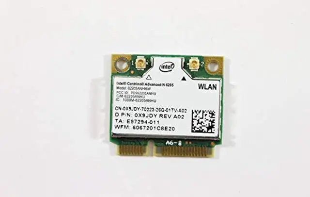Main image of dell mini pci express half height x9jdy wlan wifi 802.11n wireless card latitude e6420