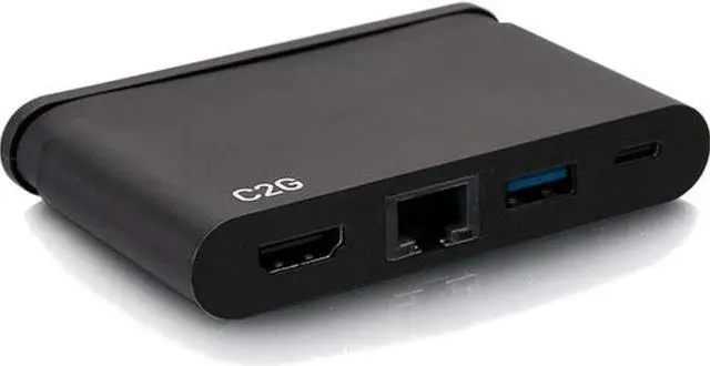 Alt view image 9 of 13 - C2G USB C Dock with HDMI USB Ethernet USB C & Power Delivery up to 100W C2G54455
