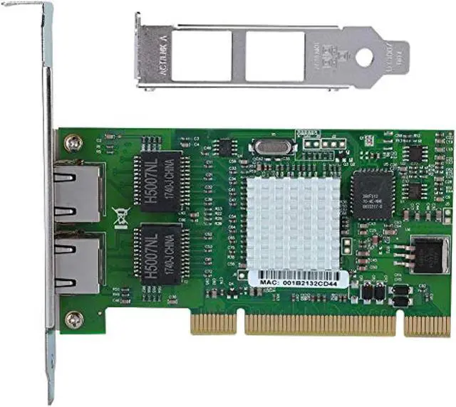 Main image of pci gigabit network adapter with intel chipset 82546 dual rj45 copper port 10/100/1000 mbps 32 bit gigabit 8492mt pci server ethernet network card nic