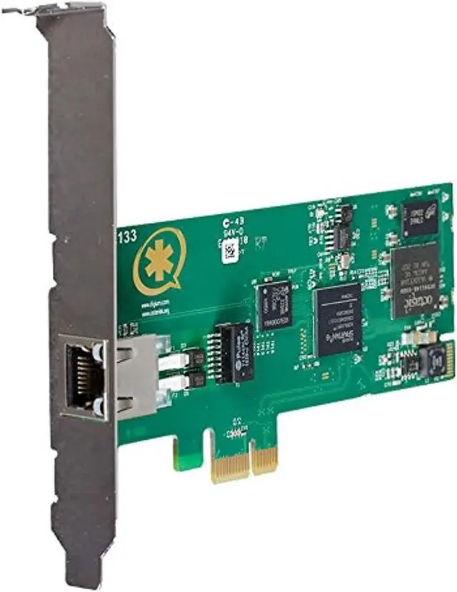Alt view image 12 of 12 - One (1) Span Digital T1/E1/J1/PRI PCI-Express Card with Hardware Echo Cancellation
