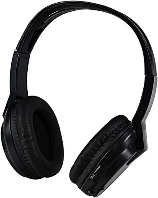 Alt view image 6 of 7 - Audiovox Wireless Headphones Single channel IR Faux leather ear piece 2-AAA included