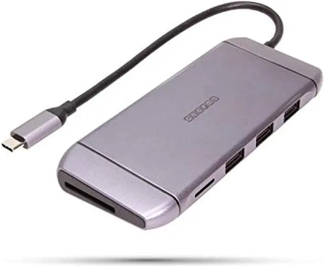 Main image of Gearmo USB-C Hub 9 in 1 Travel Series Portable Docking Station