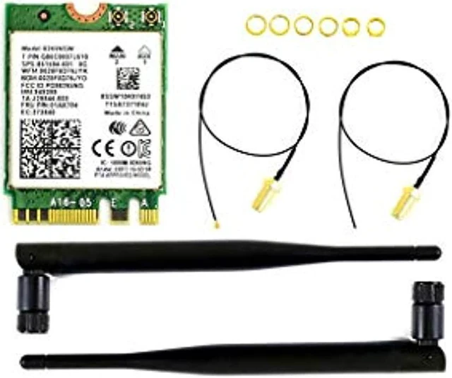 Alt view image 3 of 3 - waveshare ac8265 wireless nic module for jetson nano onboard intel 8265ac chip 2.4g / 5g hz dual band wifi bluetooth 4.2 ipex connector support linux, windows 10/8.1/8/7