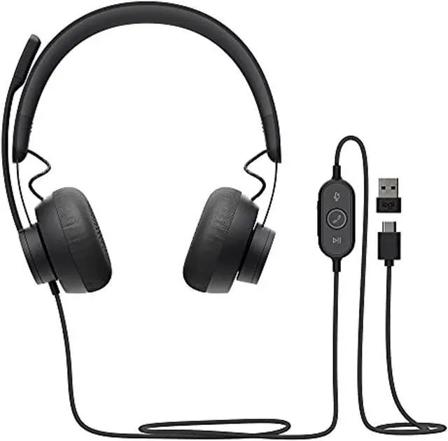 Alt view image 5 of 17 - Logitech Zone Wired Noise Cancelling Headset, Certified for Microsoft Teams