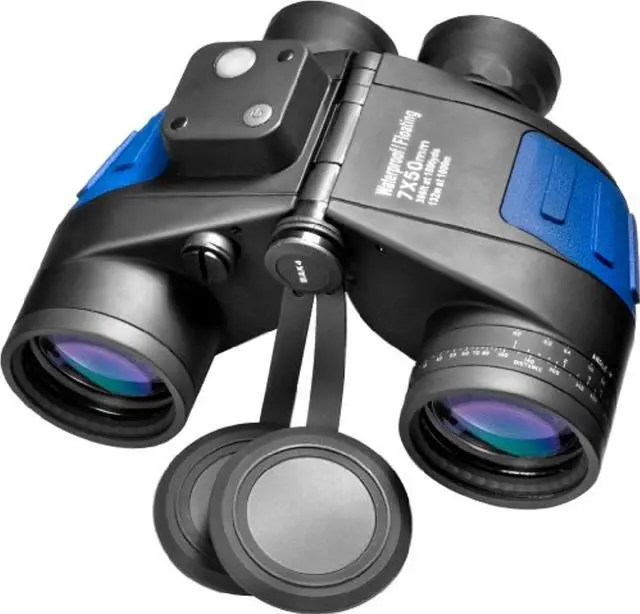 Alt view image 8 of 9 - BARSKA AB10798 Waterproof Marine Binoculars w/Built-In Rangefinding Reticle