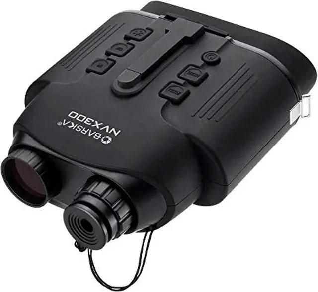 Main image of barska night vision nvx300 infrared illuminator digital binoculars, black, model:bq13374
