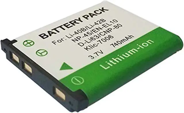 Alt view image 2 of 2 - KLIC-7006 Battery for Kodak Easyshare M22, M23, M52, M200 (MINI), M215, M522, M530, M531, M532, M550, M552, M575, M577 (TOUCH), M580, M583, M750, M873, M883, M5350, M5370, MD30, MD55, V575 Cameras