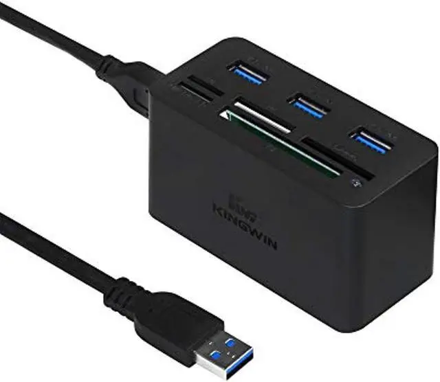 Alt view image 8 of 8 - Kingwin KWCR-801U3 SuperSpeed USB 3.0 Mini Combo Card Reader