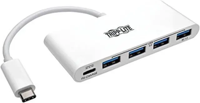 Alt view image 7 of 13 - Tripp Lite 4-Port USB 3.1 USB-C to USB-A Hub w/ USB-C Charging Port 5 Gbps (U460-004-4A-C)