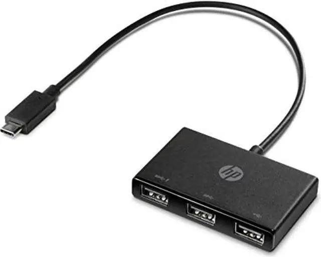 Alt view image 8 of 15 - HP USB-C to USB-A Hub Z6A00UT HPB-C toB-A Hub