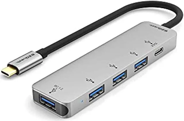 Alt view image 10 of 10 - EZQuest 4-Port USB 3.0 Hub Adapter with USB-C PD 3.0