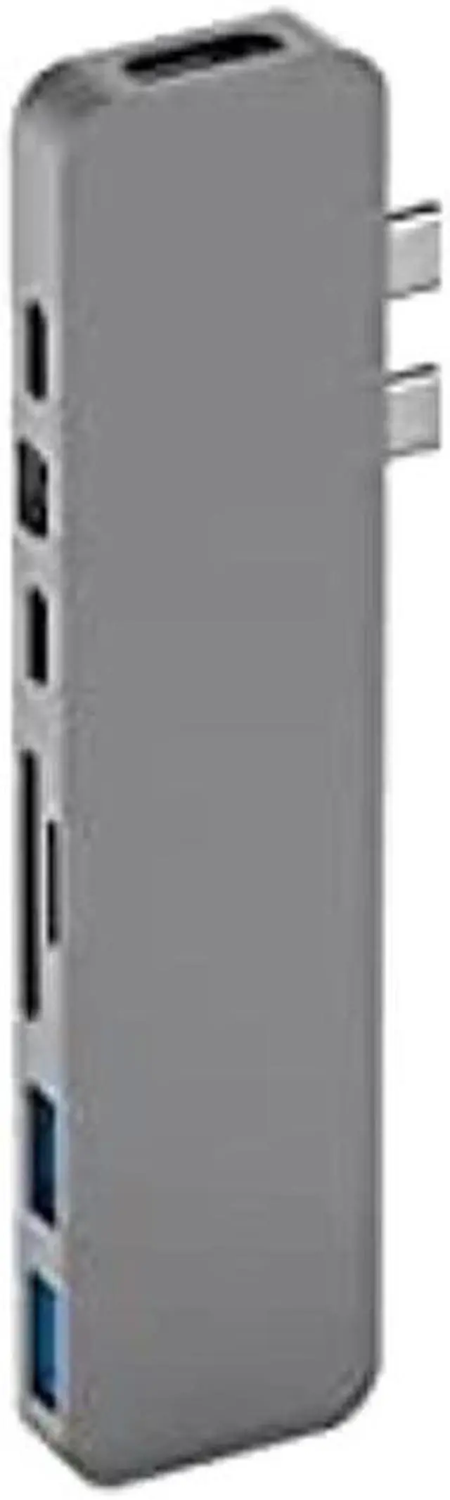 Alt view image 4 of 9 - Sanho HyperDrive PRO 8-in-2 Hub for USB-C MacBook Pro - Space Gray