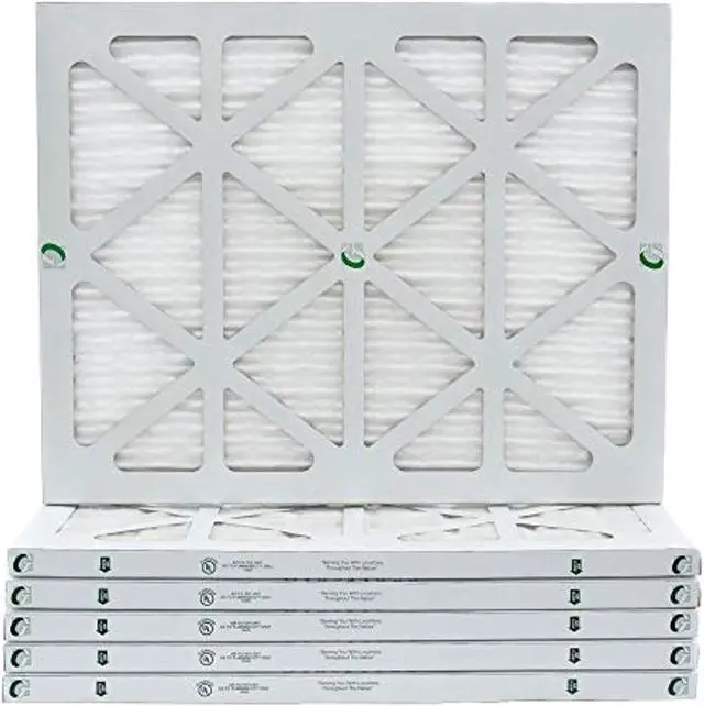 Main image of 16 3/8 x 21 1/2 x 1 payne replacement merv 10 pleated air filters by glasfloss. box of 6