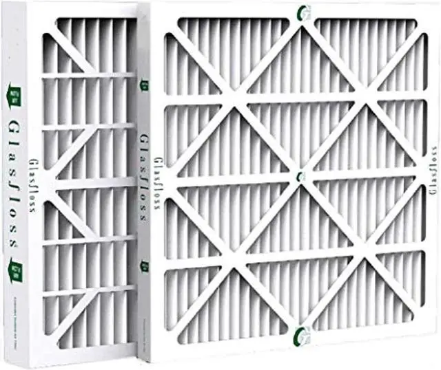 Main image of glasfloss zl 20x25x4 merv 10 pleated 4" inch ac furnace air filters. box of 4. actual size: 19-1/2 x 24-1/2 x 3-3/4