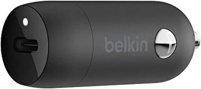 Alt view image 3 of 12 - Belkin BOOST CHARGE 20W USB-C PD Car Charger CCA003btBK