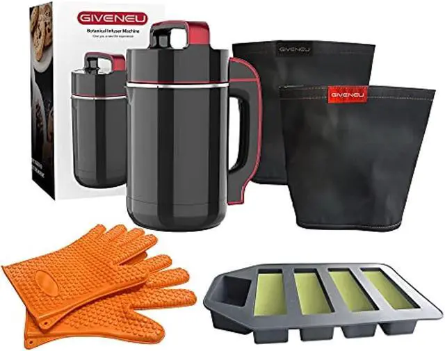 Alt view image 7 of 7 - GIVENEU Butter Maker Machine, Herbal Infusion, Electric Botanical Extractor for Butter, Oil & Tincture-Butter Mold, Silicone Gloves, Filter Bag Included