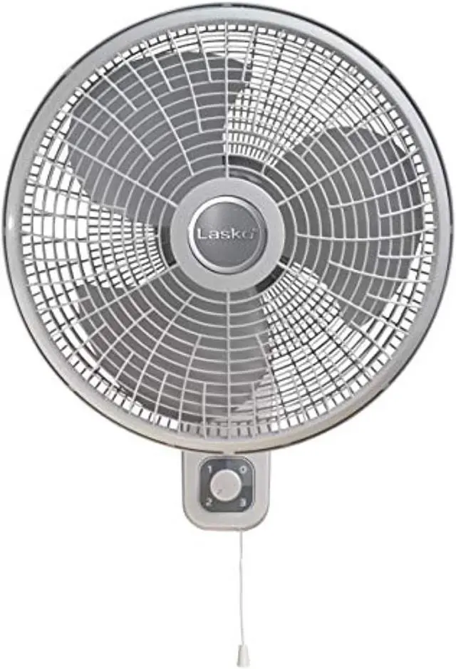 Alt view image 16 of 20 - Lasko 16 In. 3-Speed White Oscillating Wall-Mount Fan M16900