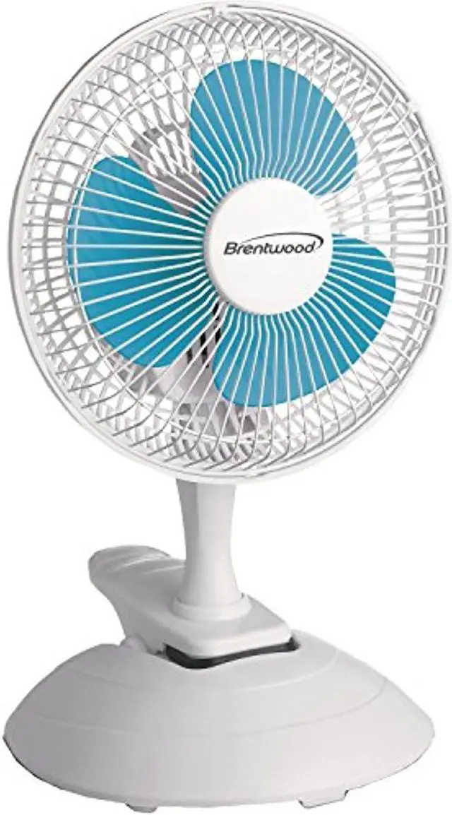 Alt view image 2 of 9 - Brentwood Kool Zone F-621W 6" Convertible Clip Desk Fan