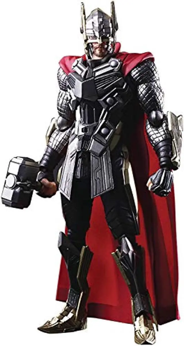 Main image of square enix marvel universe thor variant bring arts action figure, multicolor