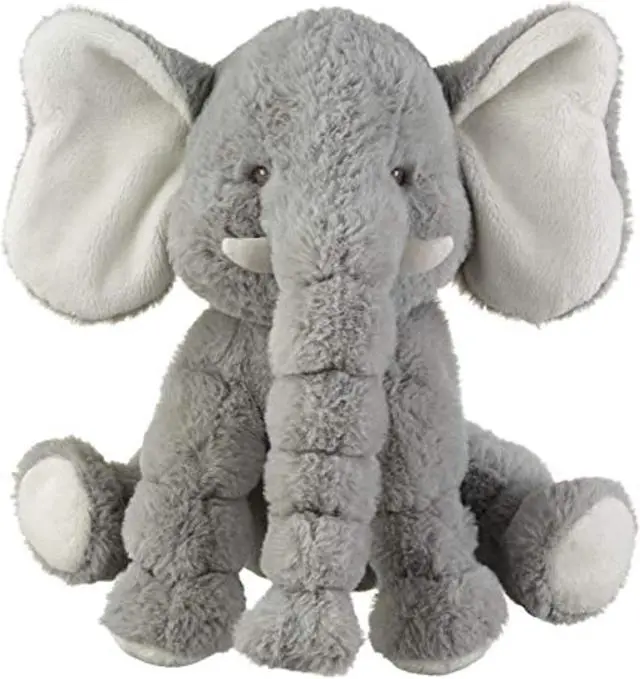 Alt view image 2 of 3 - Baby Ganz 14" Gray Jellybean Elephant Stuffed Animal Toy