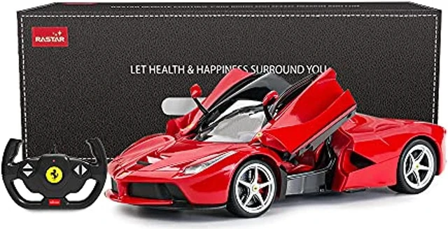 Alt view image 2 of 3 - rastar rc car | 1/14 scale ferrari laferrari radio remote control r/c toy car model vehicle for boys kids, red, 13.3 x 5.9 x 3.