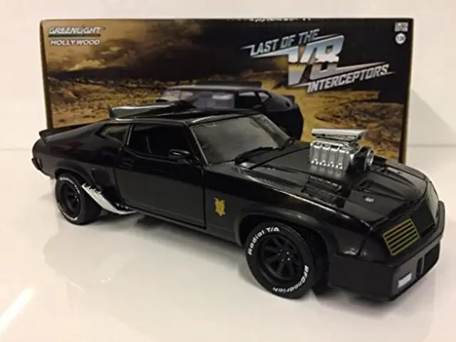 Alt view image 4 of 9 - 1973 Ford Falcon XB Black "Last of the V8 Interceptors" (1979) Movie 1/24 Diecast Model Car by Greenlight